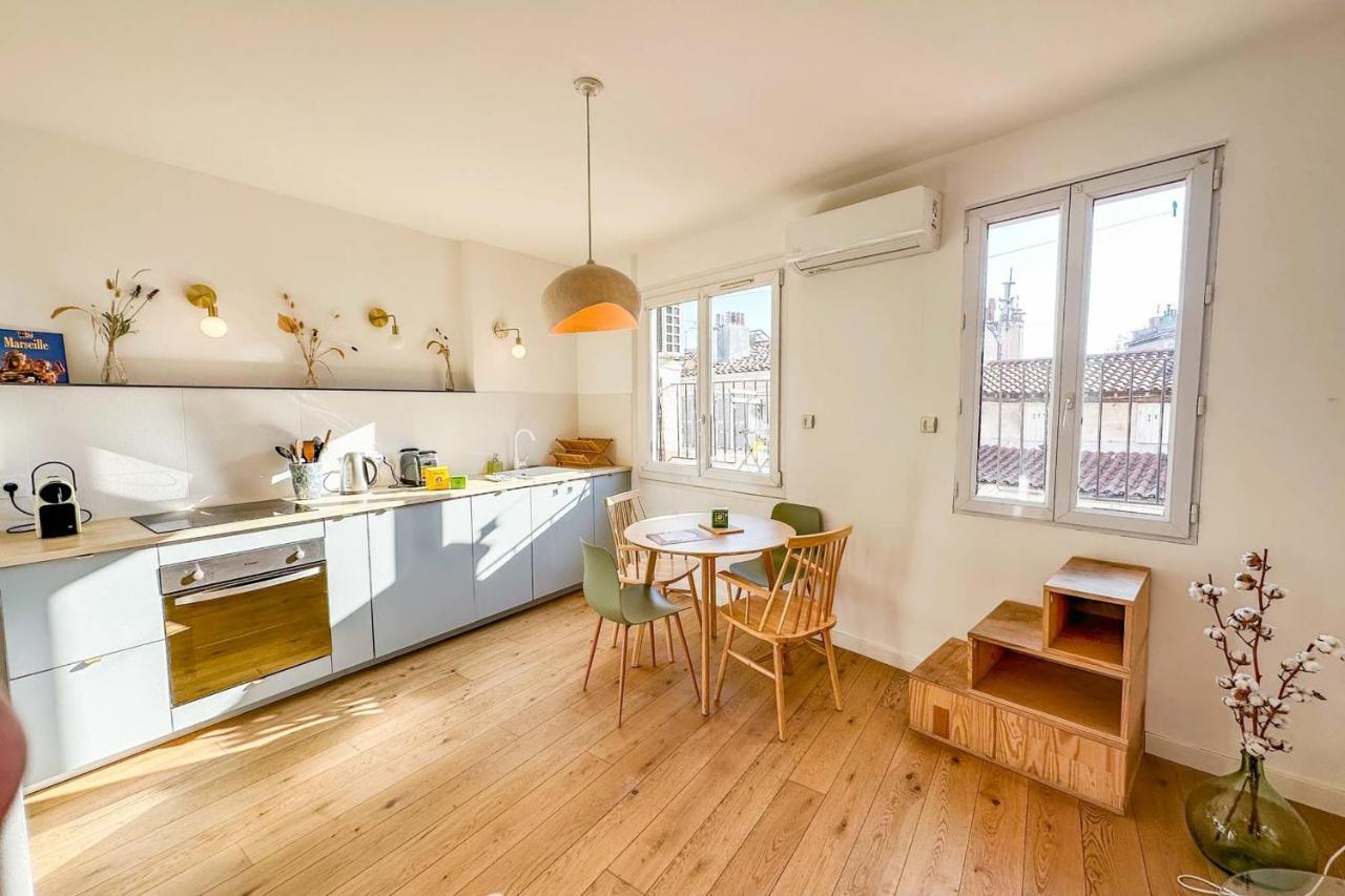Ferienwohnung Terrasse Ensoleillee Au Coeur Du Cours Julien Marseilles Exterior foto